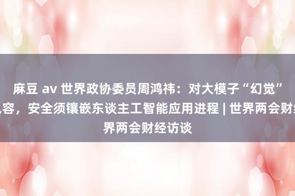 麻豆 av 世界政协委员周鸿祎：对大模子“幻觉”摒弃包容，安全须镶嵌东谈主工智能应用进程 | 世界两会财经访谈