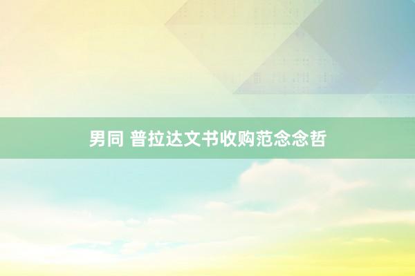 男同 普拉达文书收购范念念哲